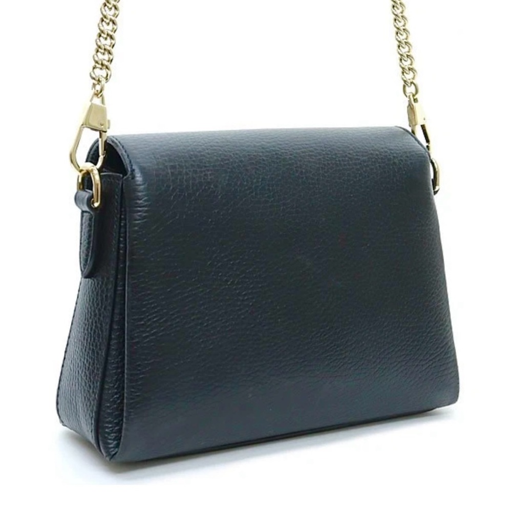 Gucci Black and Champagne/Gold shoulder/Crossbody chain Bag with Iconic Double G - Picture 11 of 11